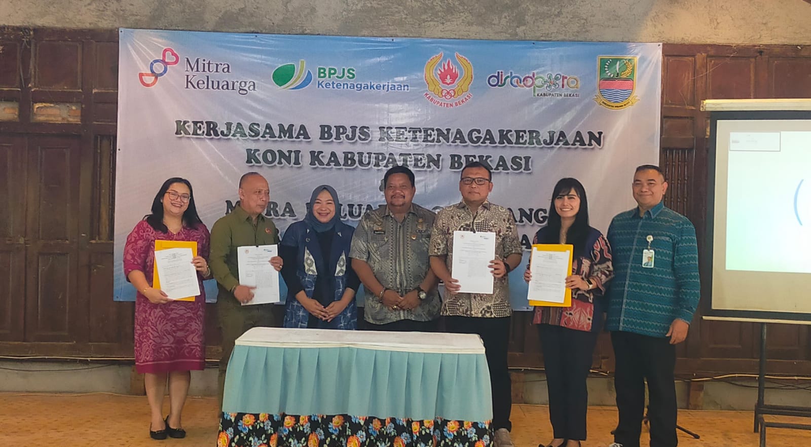 Jamin Keselamatan Atlet dan Official, KONI Kabupaten Bekasi Gandeng BPJS Ketenagakerjaan & RS Mitra Keluarga