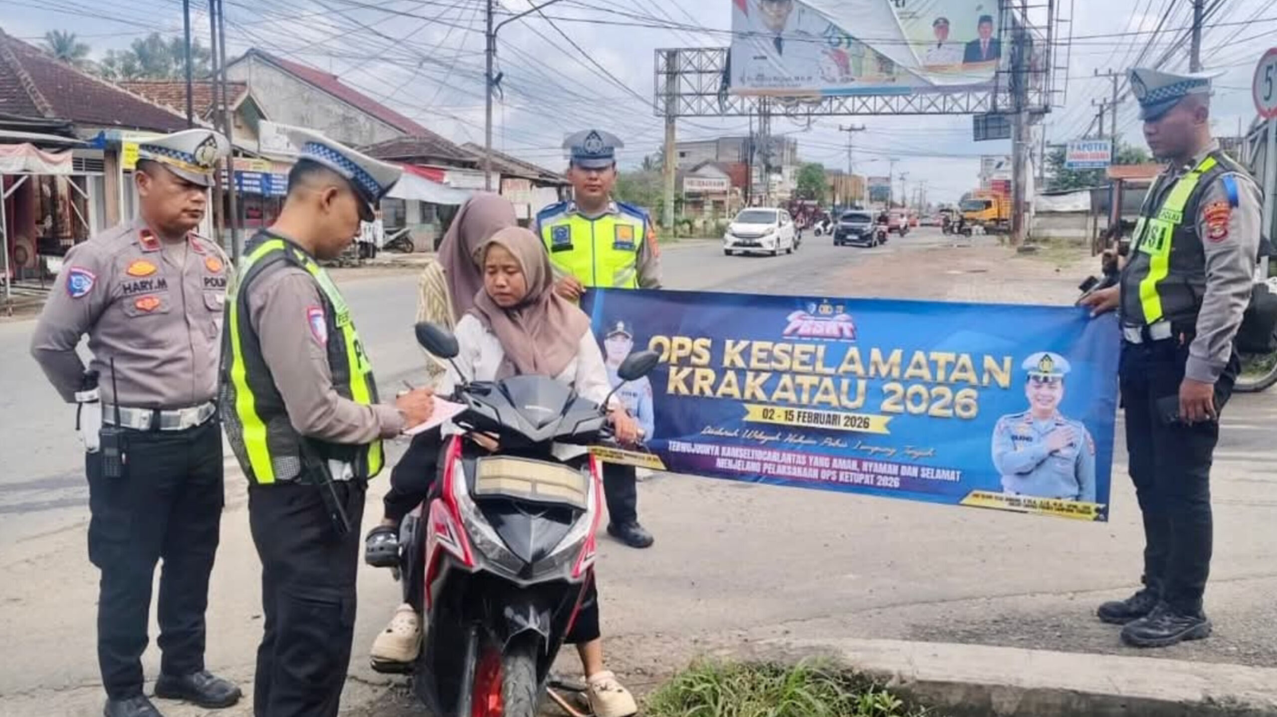 Edukasi Humanis Ops Keselamatan Krakatau 2026, Satlantas Polres Lamteng Gandeng Bappeda dan Jasa Raharja
