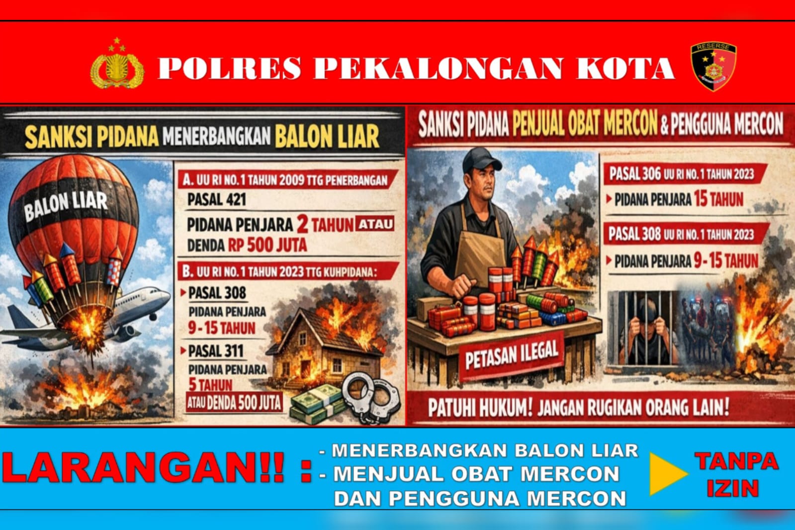Aturan Ketat Petasan dalam KUHP Baru: Ancaman Hukuman 15 Tahun Penjara bagi Pelanggar
