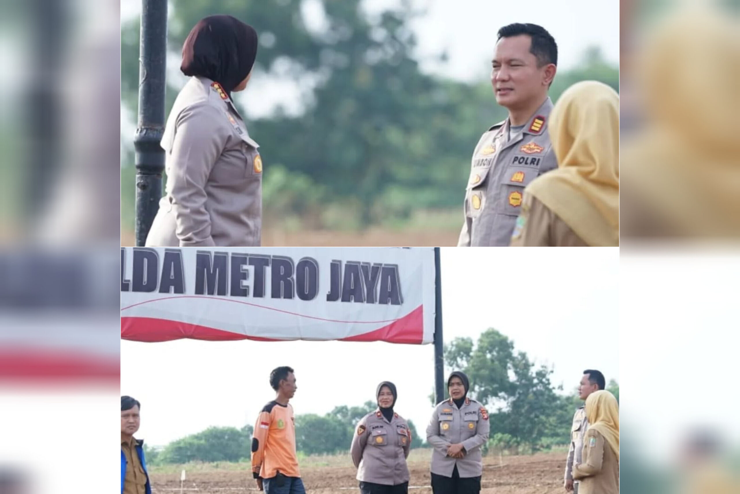 Kapolres Metro Bekasi Pengecekan Lahan Ketahanan Pangan Polda Metro Jaya, Siapkan Masa Tanam Jagung di Cikarang Pusat