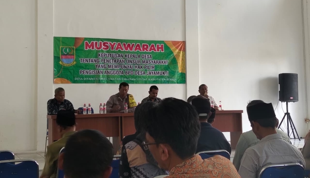 PROSES DEMOKRASI BERJALAN! Musyawarah Penetapan Daftar Pemilih BPD Desa Jayamukti Berlangsung Aman dan Tertib