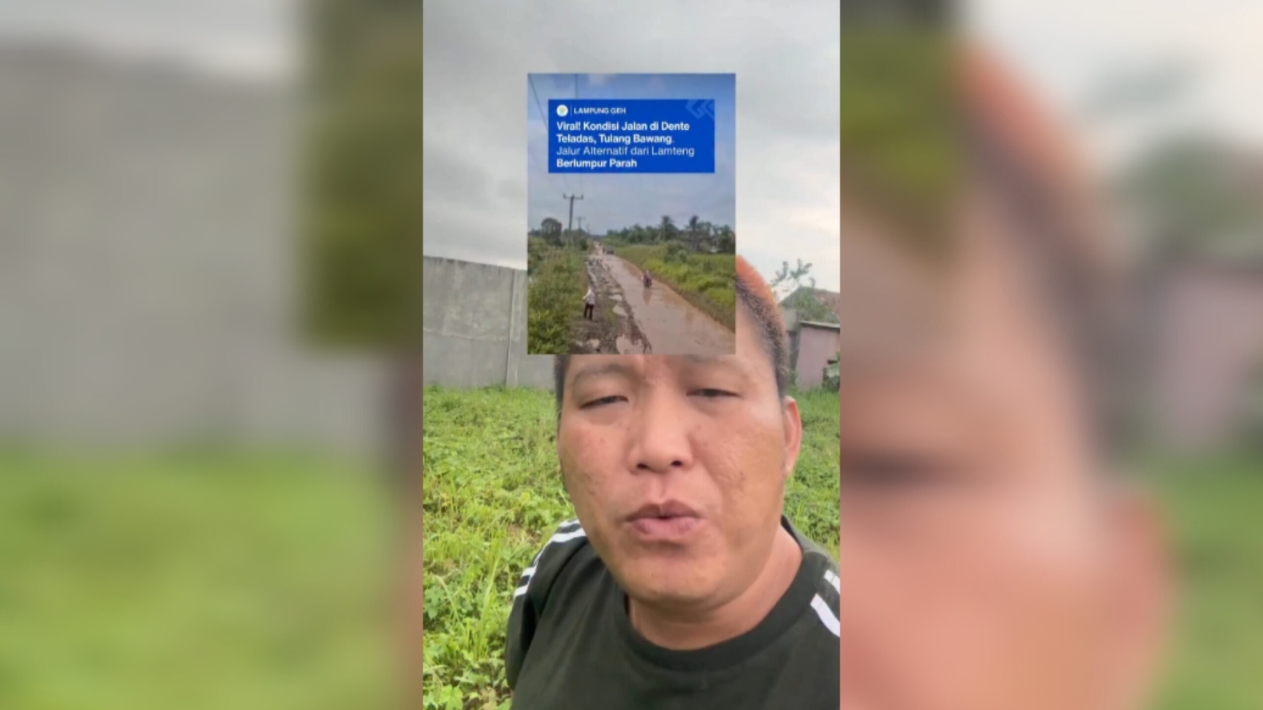 VIRAL! Disebut “Jalan Babi dan Kerbau”, Jalan Poros Hasan Bulan Tulangbawang Jadi Sorotan, Bangtaun Siap Turun Lapangan