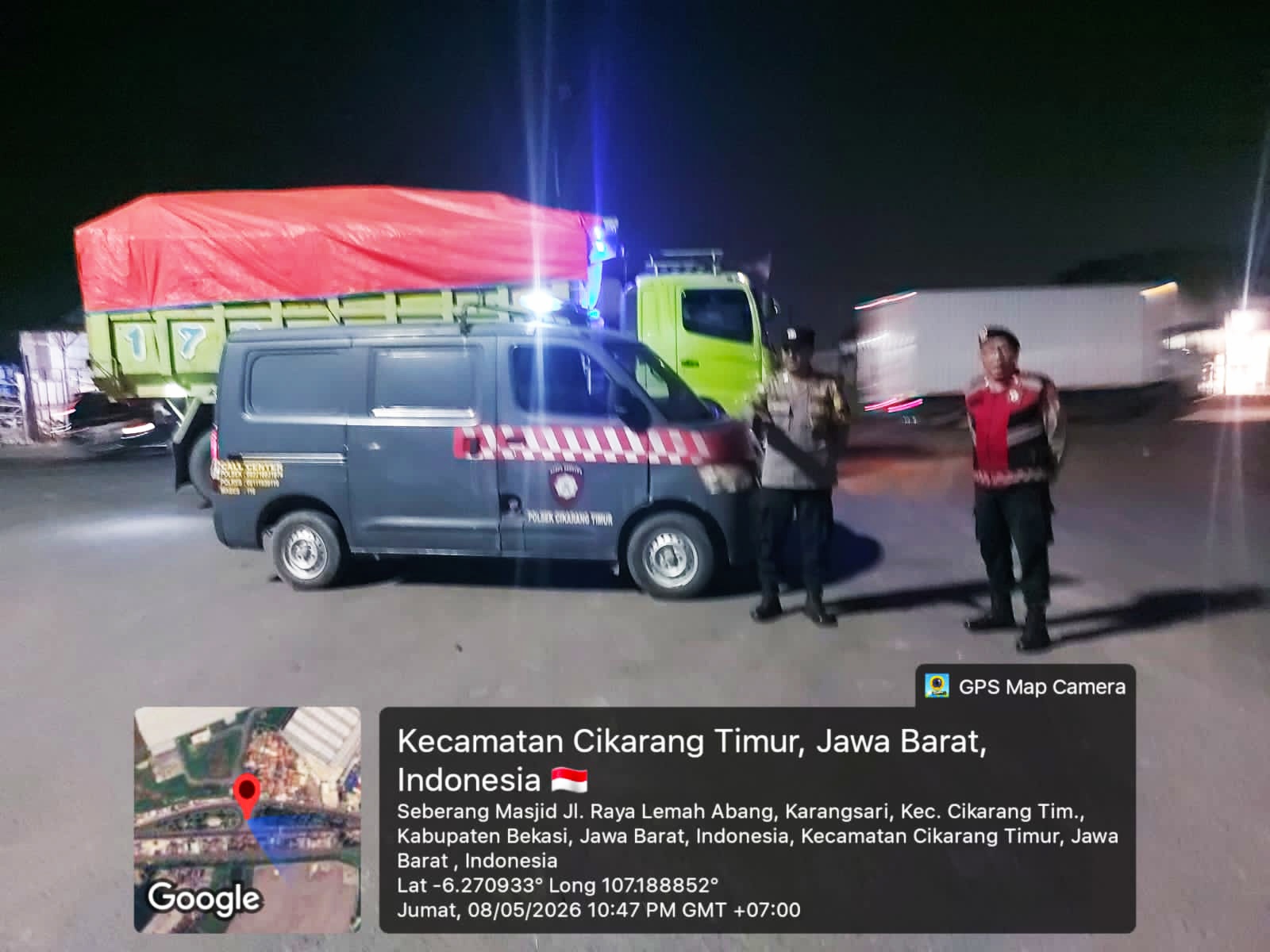 Polsek Cikarang Timur Intensifkan Patroli Malam, Antisipasi Kriminalitas dan Gangguan Kamtibmas