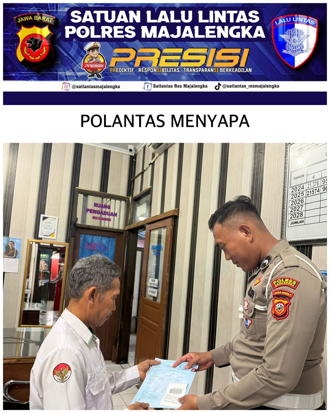 Satlantas Polres Majalengka Sosialisasikan Layanan SIM Online Lewat Aplikasi SINAR, Mudahkan Masyarakat Tanpa Antre