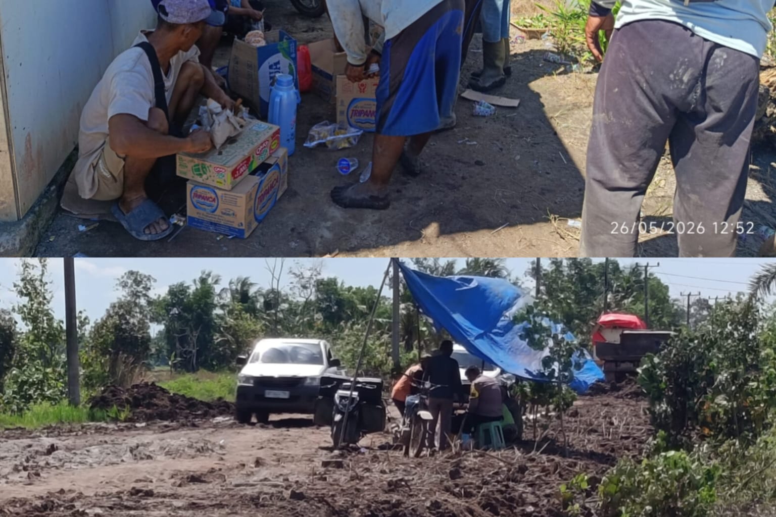 Suntikan Semangat dan Sedekah Nasi Bungkus Untuk Para Pejuang Jalan Hasan Bulan