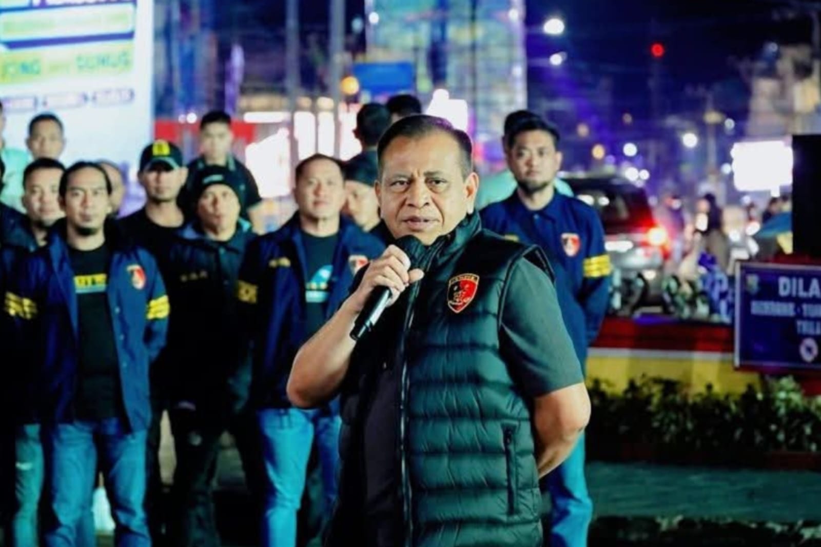 WAKAPOLDA PIMPIN LANGSUNG PATROLI SKALA BESAR QR PRESISI BURU PELAKU KEJAHATAN JALANAN DI BANDAR LAMPUNG