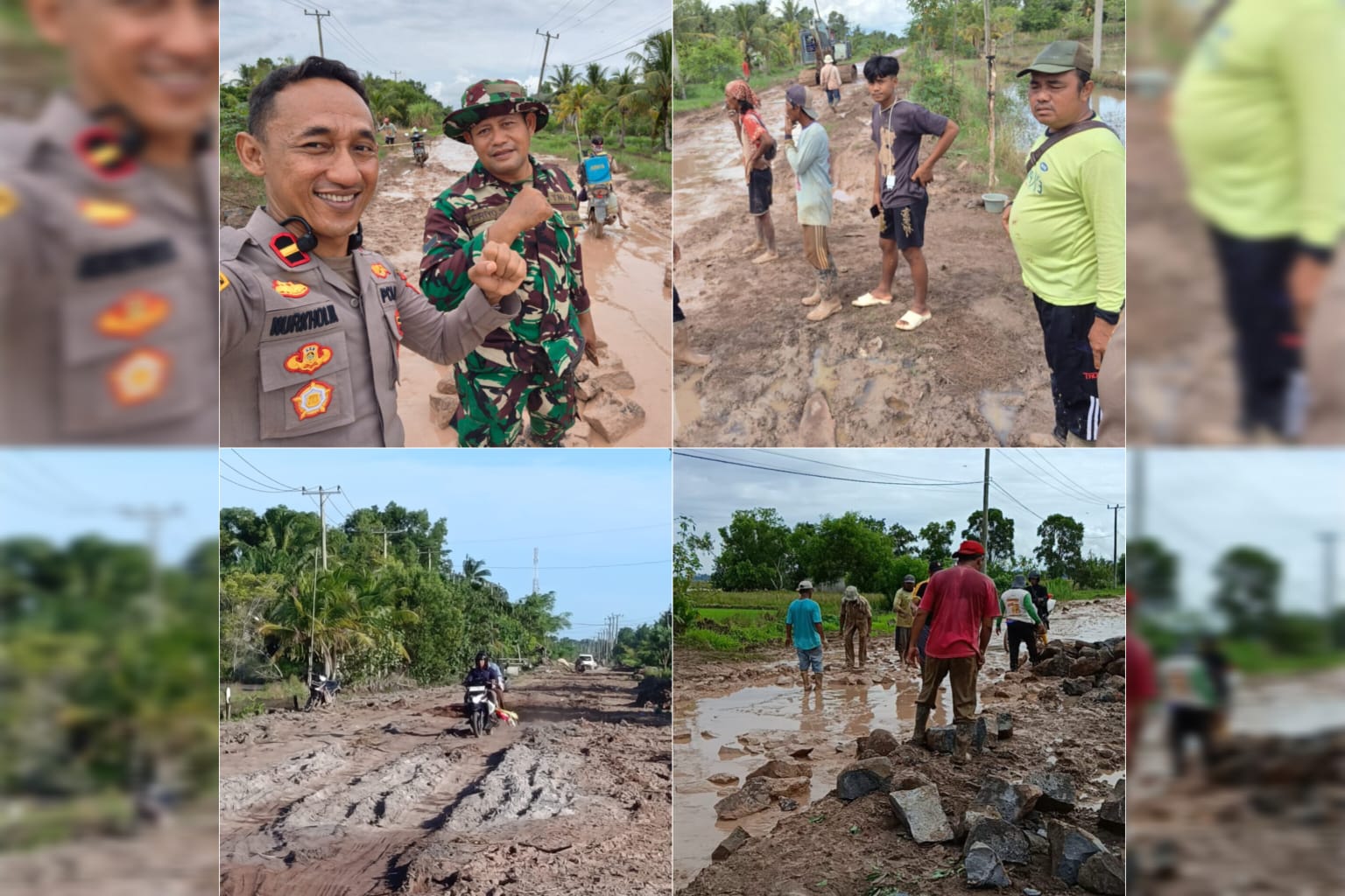 Berkat Gagasan dan Inisiatif Kapolsek Denteteladas, Perbaikan Jalan Dengan Sistem Donasi Terbuka Berhasil dan Dilanjutkan ke Titik Lain