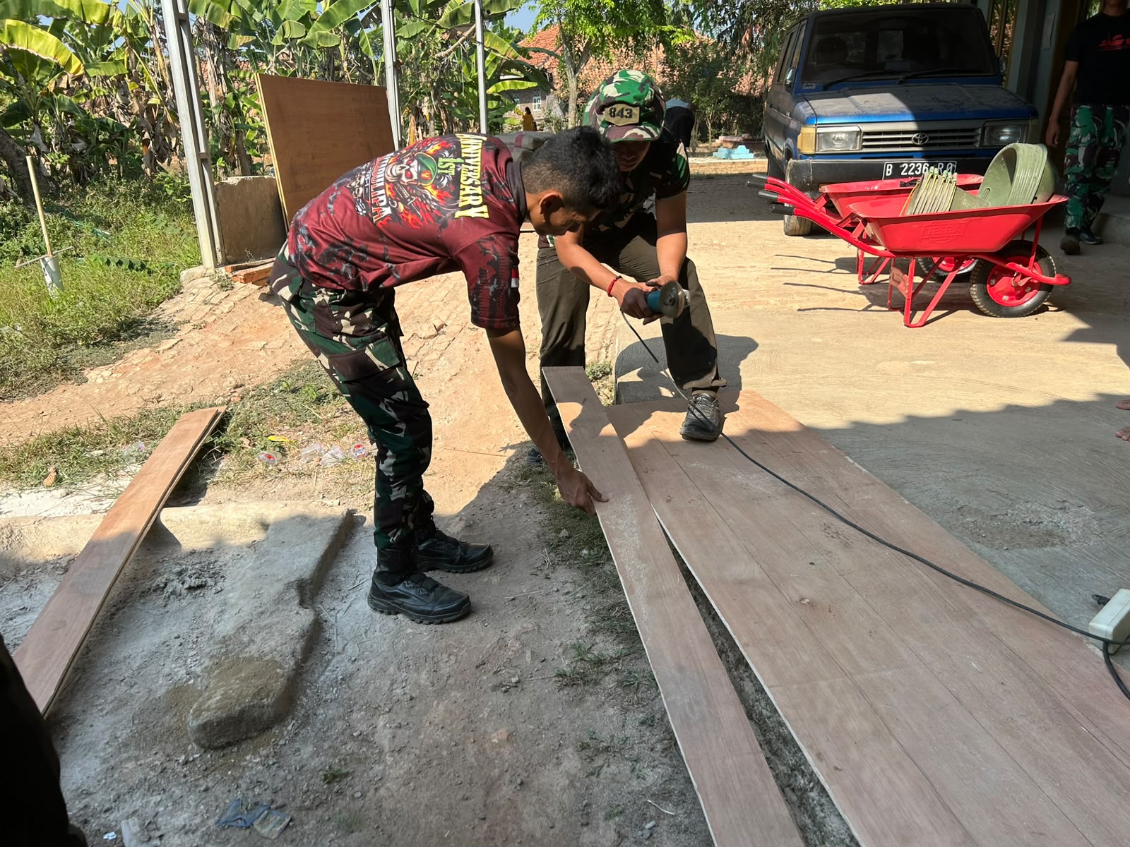 TMMD ke-129 Bergerak, Satgas Kodim 0509 Siapkan Pengecoran Jalan Lingkungan